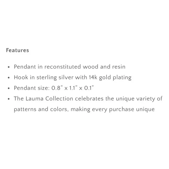 Pink resin and wood earrings Sienna Earrings from the Lauma Collection - Picture 6 of 9